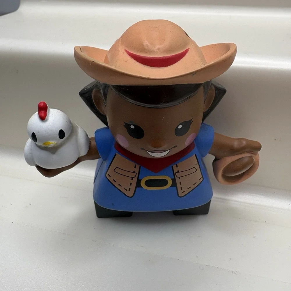 Little‎ Tikes Waffle Block People Doctor Farmer Girl Sheep And Cow EUC